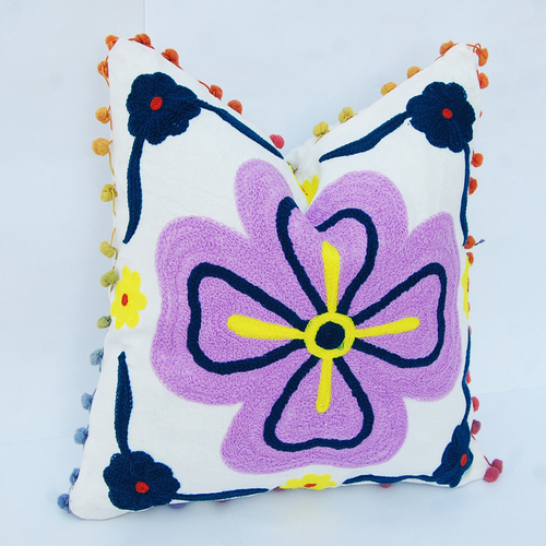 Suzani Embroidered Cushion Cover