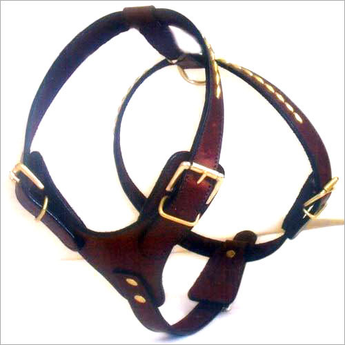 Velvet Leather Dog Harnesses