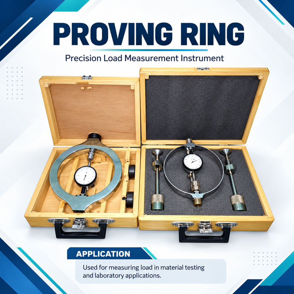 Tension And Compression Type Proving Ring - Color: Silver
