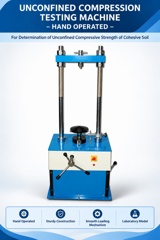 Unconfined Compression Tester Proving Ring Type (Motorised) - Application: Industrial