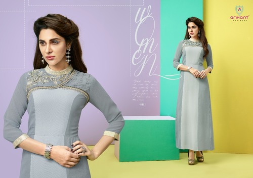 WEDDING WEAR HEAVY WORK KURTI