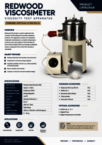 Redwood Viscometers - Automation Grade: Automatic