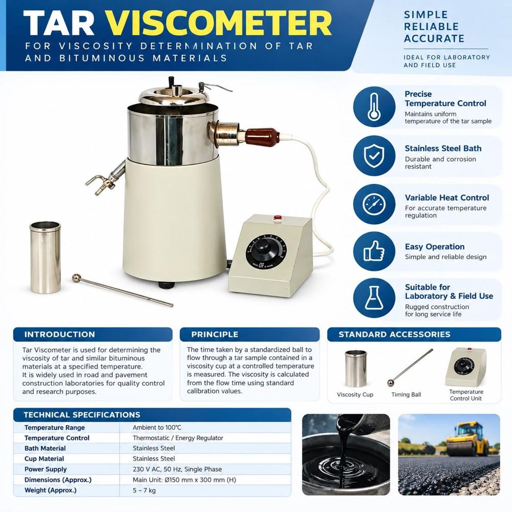 Tar Viscometer Apparatus - Automation Grade: Automatic