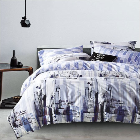 Cotton Abstract Double Bedsheet
