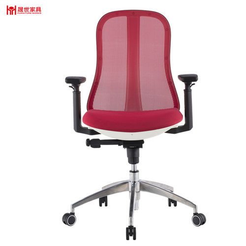 High quality comforteable ergonomic red mesh office chair