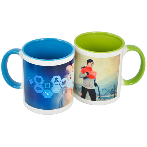 Customized Color Mug - Ceramic Material, Customize Size, Blue & Green | Ideal for Coffee Lovers