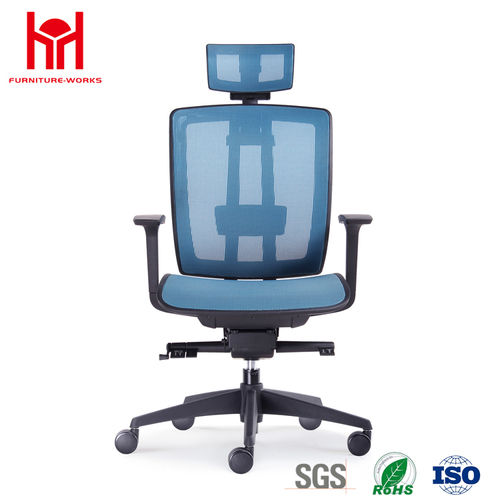 Hot sale high quality latest design blue mesh office chair