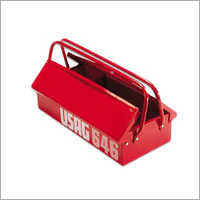 Steel Tool Boxes - Stainless Steel, 508x249x249 Mm , Red Color, Lightweight, Heavy Load Capacity, Portable With Easy Carry Handles