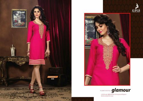 WESTERN WEAR HEAVY RAYON KURTI