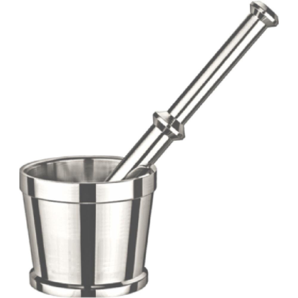 Stainless Steel Mortar and Pestle, Sizes No. 1 to 7