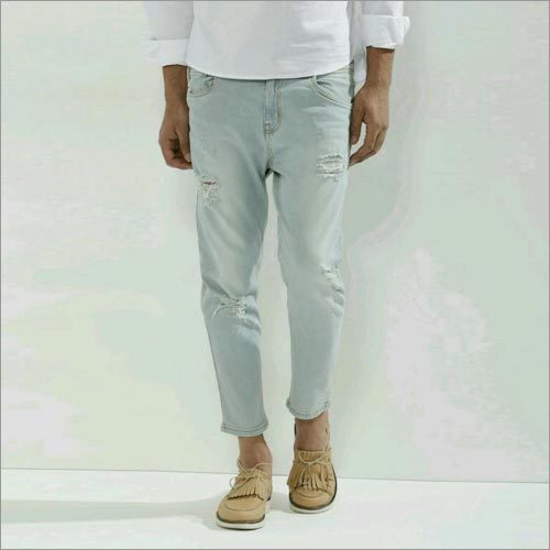 Light Wash Ripped Slim Fit Jeans Light Wash Ripped Slim Fit Jeans