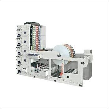 White Automatic Roll Printing Machine