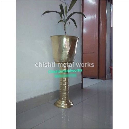 All Brass Planter With Stand