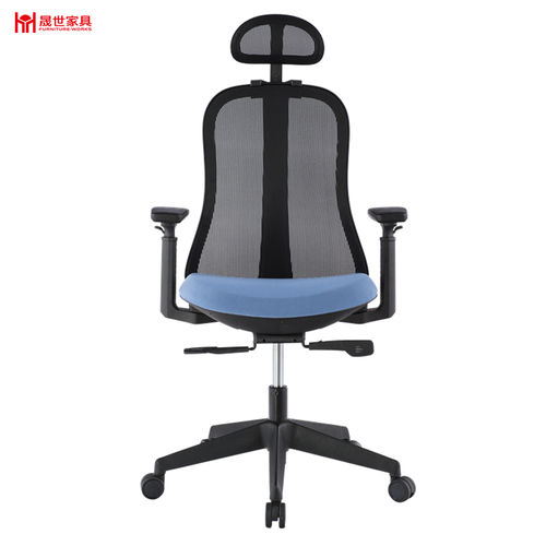 High Quality Blue Mesh Office Chair With Headrest.