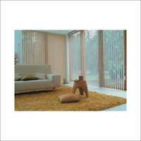 Living Room Vertical Blind - Fabric Material, Horizontal Pattern, Antique White Color | Ideal For Home, Hotel, Office Decor, Child-friendly Design