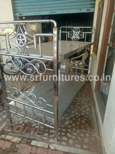 Silver Steel Bunker Cot