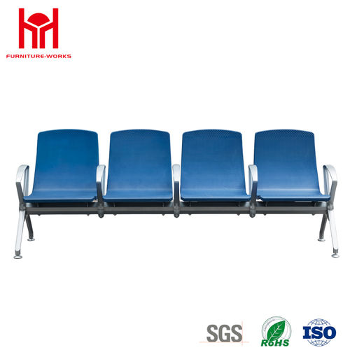 Hot sale comfortable 4 Seat PU padded waiting chair for Airport