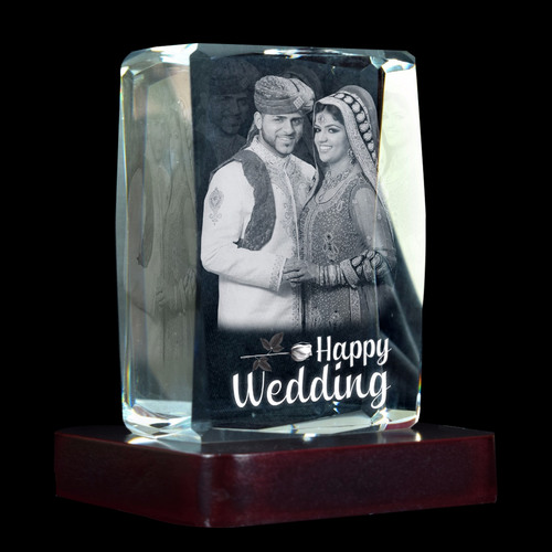 3D Crystal Personalized Gift (3D-1002 By VISION MEDIA (CALCUTTA) PVT. LTD.