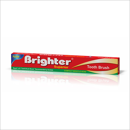 Superior Toothbrush - Non-Polyester Blend, Compact Size, All Colors Available | Flexible Handle, Soft Bristles, Easy Clean for Sensitive Gums