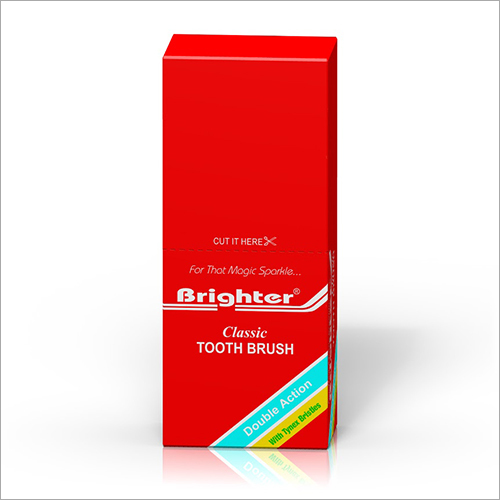 Classic Toothbrush - Plastic Handle, Flexible Neck, Compact Head | Extra Soft Bristles, Ergonomically Designed for Comfort and Precision