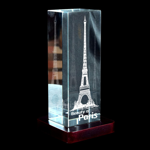 3D Crystal Personalized Corporate Gift (3D-Tower)
