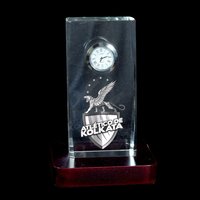 3D Crystal Personalized Corporate Gift (3D-Clock-A)