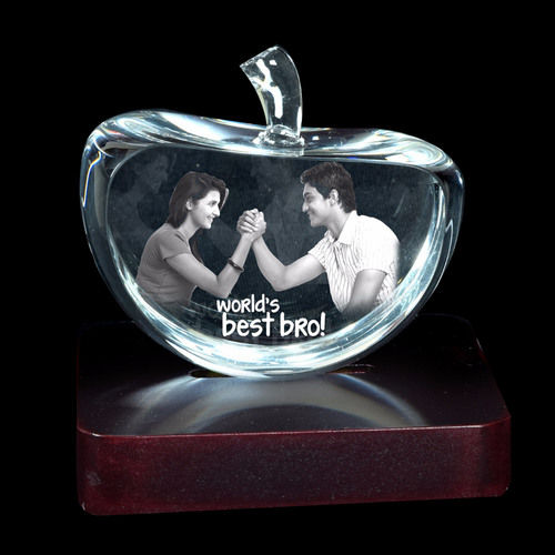 3D Apple-S Crystal Personalized Gift