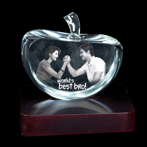 3D Crystal Personalized Gift (3D-Apple-S)
