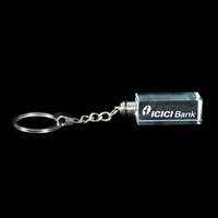 ICICI Bank 3D Crystal Personalized Keyring