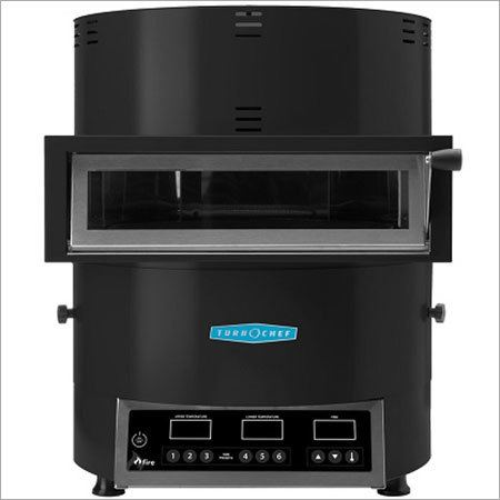 Turbochef Fire - Stainless Steel, Black, Convection Heating up to 842°F | Ventless Operation, Removable Bottom Panel, Artisan Pizza