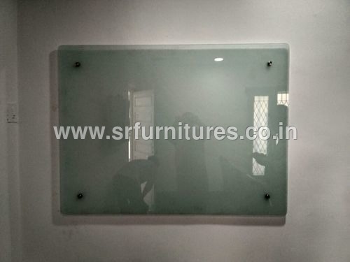 Writing Glass Board - Durable Glass Surface, Indoor Use | Easy to Clean, Non-Foldable Design for School and College Settings