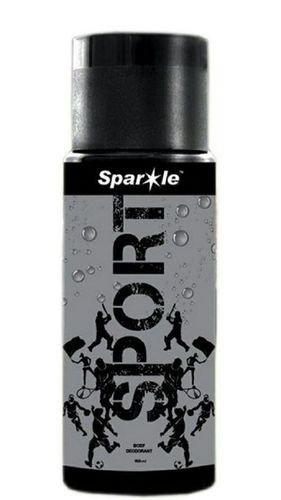 Body Deodorants Sparkle - 150 ml | Black Color, Sport Fragrance, Suitable for All Ages, Odor Neutralizing Formula