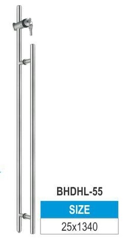 GLASS DOOR HANDLE WITH LOCK