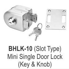 MINI SINGLE DOOR LOCK (KEY AND KNOB)