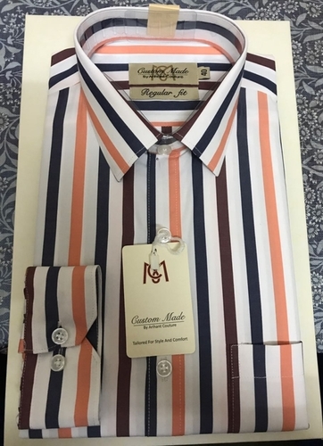 Slim Fit Men Shirt Collar Style: Standard