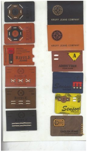 Embossing Pant pu Label