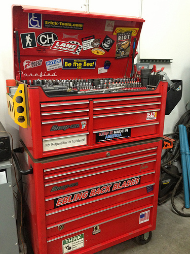 Welding Tool Box - Stainless Steel, 508 x 249 x 249 mm, Red | Heavy-Duty, High Load Capacity, Tool Organization and Protection