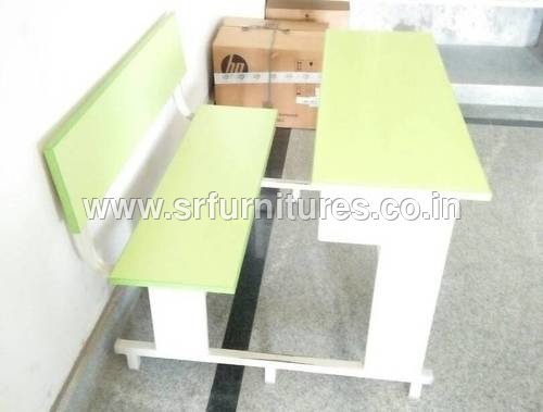Eco-Friendly Yellow Dual Desk Bench
