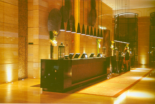 Wooden Hotel Reception Furniture
