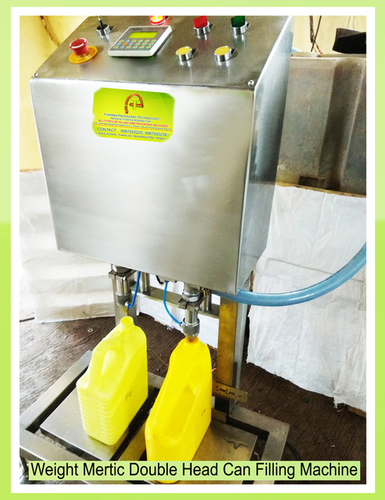 Weight Metric Double Head Bottle Can Filling Machi Application: Chemical