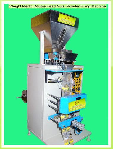 Double head weghing pouch packing machine