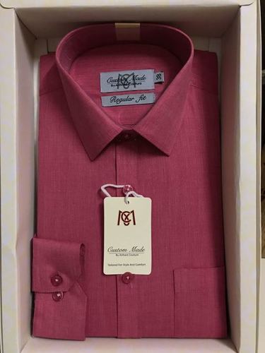 Men'S Plain Formal Shirt Collar Style: Standard