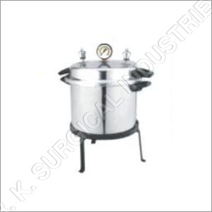 Cooker Type Autoclave (Portable) Single -Double Drum Aluminum By R. K. SURGICAL INDUSTRIES