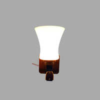 Wall Lamp - Metal & Plastic, 10cm X 10cm X 15cm , White Led Design With 100 Lumens Output