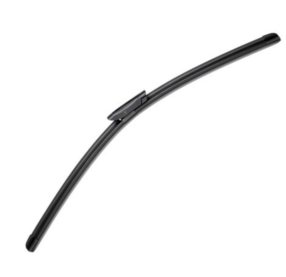 Flat Wiper Blade - Rubber 24 Inches | Silent Streak-Free Performance in All Weather Conditions Modern Black Design