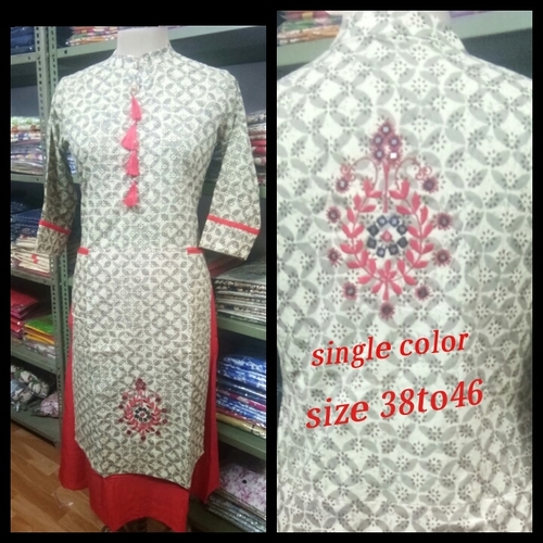 Causal Cotton Slub Kurti