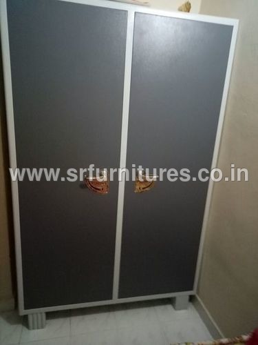 Royal Almirah - Stainless Steel Material, Grey Color | Easy to Clean with Brass Fixtures