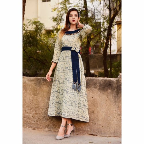 New Collection Printed Cotton Ladies Kurti Bust Size: 18.5 Inch (In)