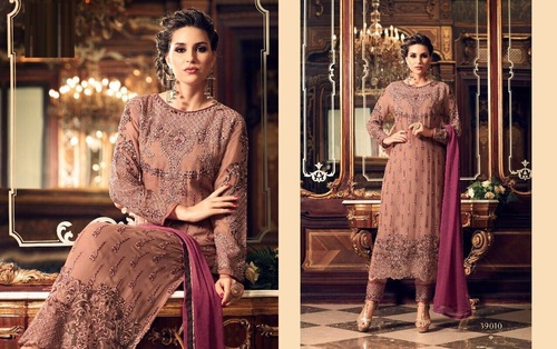 Pastal Shade Boutique Style Georgette Salwar Suits