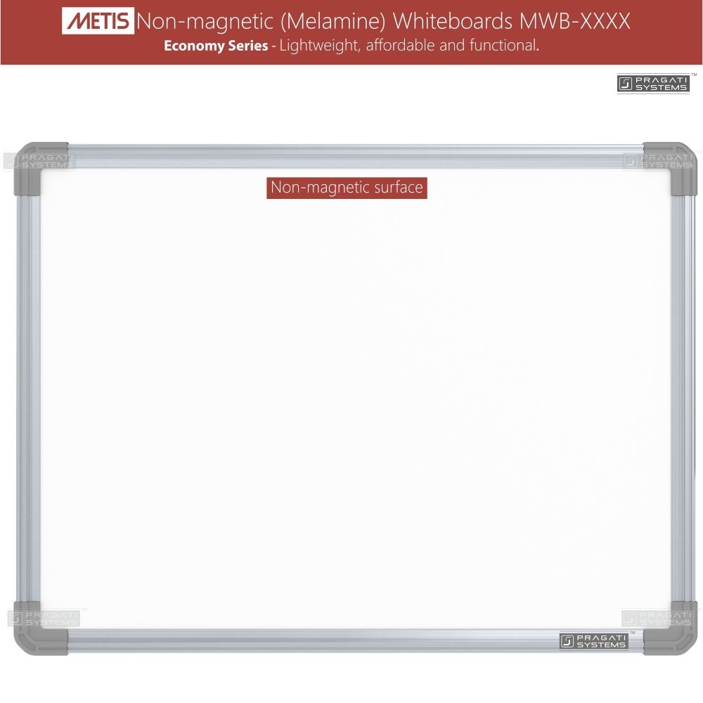 Scholar Art® Metis Melamine (Non-Magnetic) Dry-Erase White Board